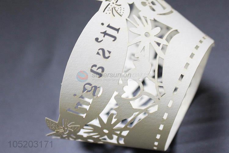 China factory cupcake wrapper laser cut paper cake holder for party decoration