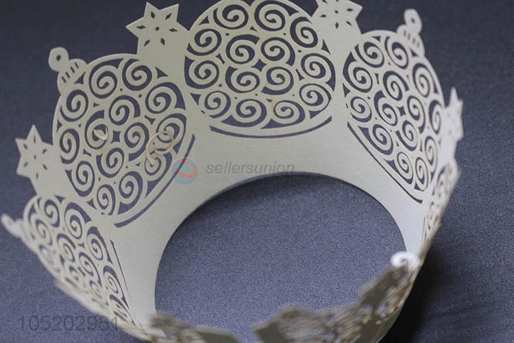 Bottom price cupcake wrapper laser cut paper cake holder for party decoration