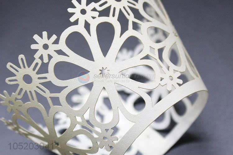 Factory sales wedding favor party supplies laser cut cup cake wrappers