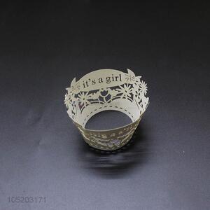 China factory cupcake wrapper laser cut paper cake holder for birthday party decoration