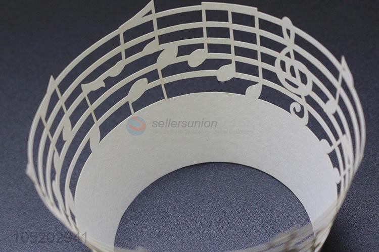 Factory customized cupcake wrapper laser cut paper cake holder for party decoration