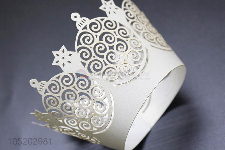 Bottom price cupcake wrapper laser cut paper cake holder for party decoration