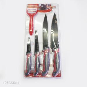Promotional Item 5pcs Kitchen Ceramic Knife Set with Peeler