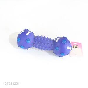Promotional custom barbell shape dog toy <em>pet</em> toy