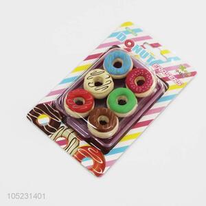 Promotional Gift 6pcs Donut Shape Eraser
