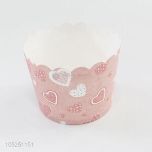 Heart Pattern Paper Cupcake Case Disposable Cake Cup