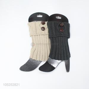 Premium quality women 2 colors knitted leg warmer