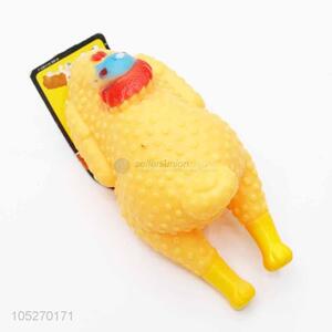 Bottom Price Cartoon Chicken Shape Dog Squeaky Toy