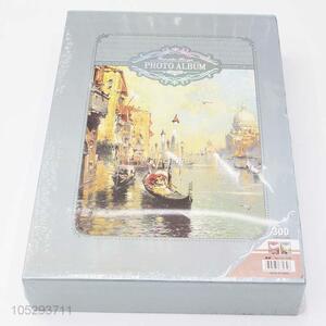 Classical Hardcover Paper Sheet Photo Album Personal Albums with Transparent Inside Pages