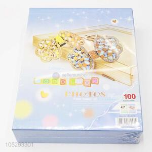 Factory Direct Paper Cover Scrapbook Photo Album with Transparent Inside Pages