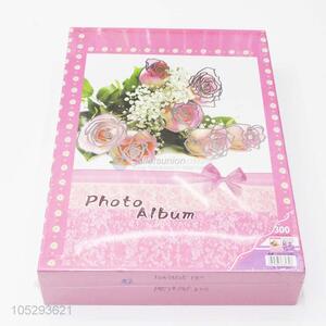 Simple Style Colorful Cover Personal Albums Family Photo Albums with Transparent Inside Pages
