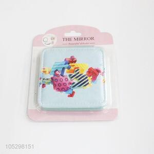 Manufacturer custom small printed cosmetic mirror pocket mirror