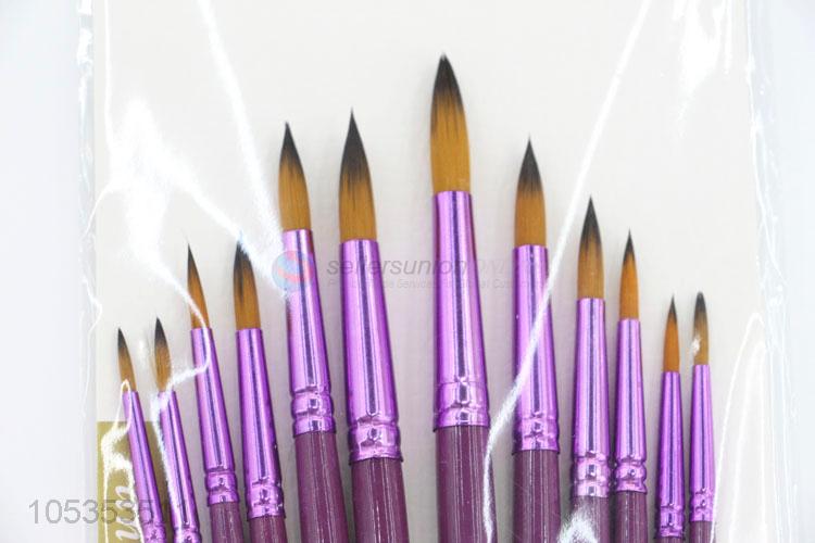 Cheap Promotional 12pcs Art Supplies Drawing Art Pen Paint Brush
