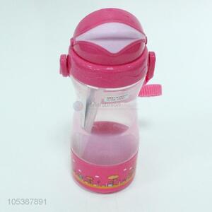 Factory Export 380ML Cartoon Plastic Cup Children Drinkware with Straw