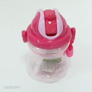 Factory Price 260ML Cartoon Plastic Cup Children Drinkware with Straw