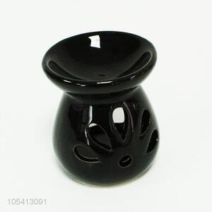 Hot selling black ceramic incense burner aroma lamp