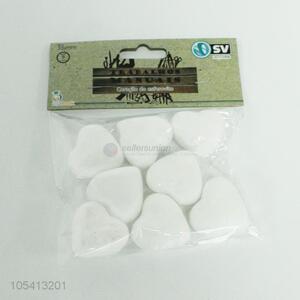 Popular white heart shaped foam Christmas balls