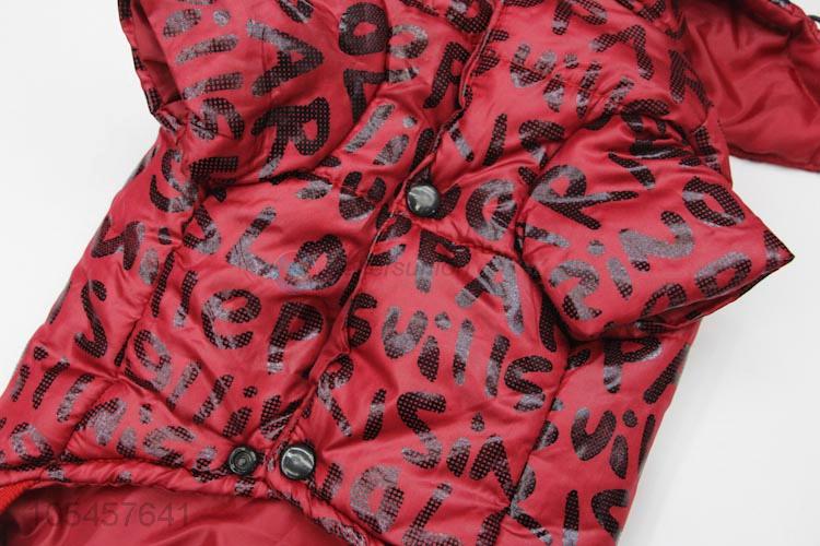 Good Quality Hooded Cotton-Padded Waterproof Pet Clothes