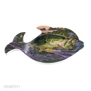 Unique Design Fish Shape Colorful Ceramic Placemat Bowl Mat