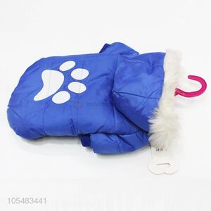 Good quality dog footprint winter warm jacket pet apparel