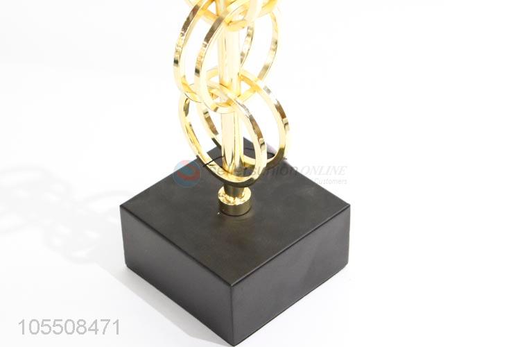 Promotional modern decorative golden metal candle holder