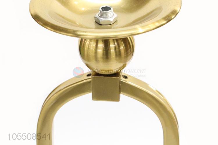 Hot selling golden iron candlestick metal candle holder