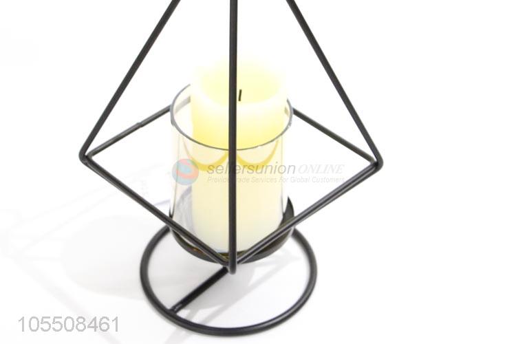 Top quality home decor iron art metal candle holder