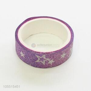Top manufacturer star pattern glitter adhesive tape for decoration