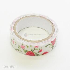 Custom handmade ornaments use flower printed cloth duct adhesive tape