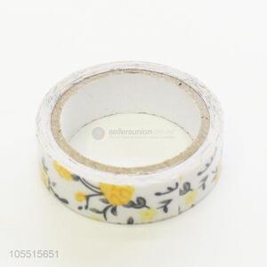 Delicate style handmade ornaments use flower printed cloth duct adhesive tape
