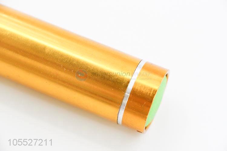 China OEM golden mini stick shape aluminum alloy led flashlight