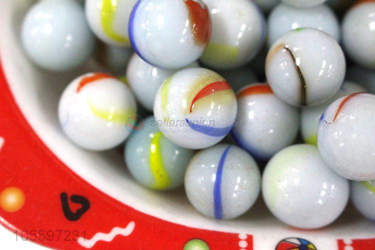 New Arrival Cream Toy Glass Ball Fashion Glass Marbles