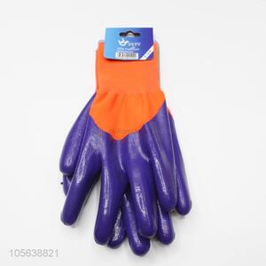 Competitive price durable working gloves safety rubber gloves