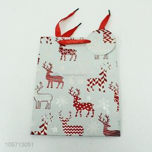 Fashion High Quality Christmas Deer Pattern Gift Bag