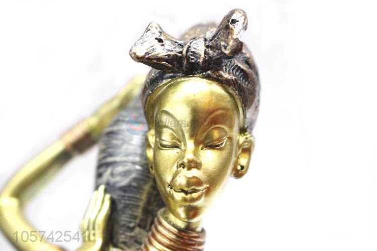Wholesale Top Quality Modern Abstract Resin Craft African Women Figurine