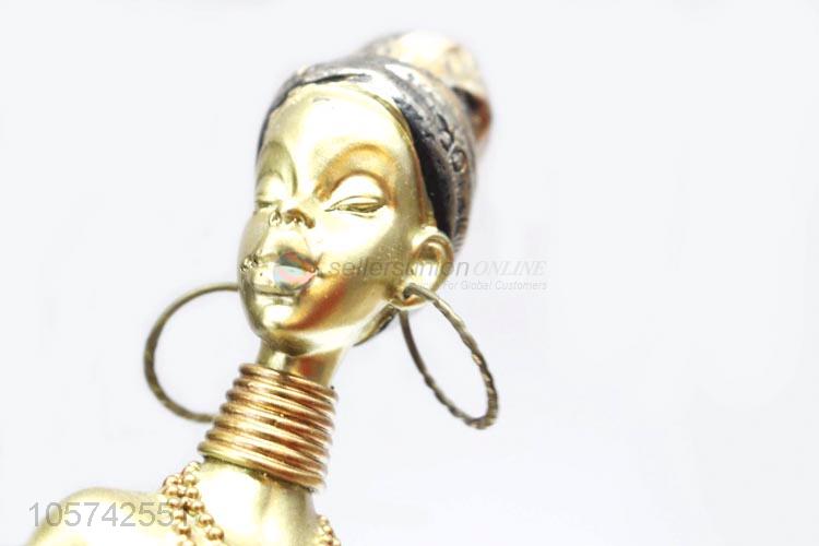 Cheap and High Quality African Woman Statue for Home Decor