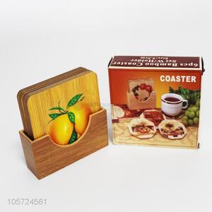 Cheap Price 6PC Bamboo Coaster for Home Use