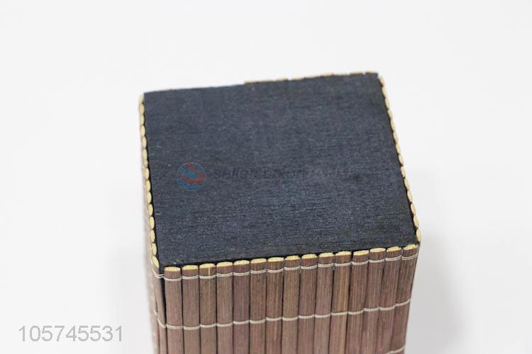 New style custom bamboo woven curtain wooden jewelery box