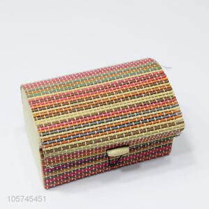 Factory wholesale bamboo woven curtain wooden jewelery box