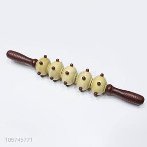 Good quality handheld wooden muscle roller stick massage stick