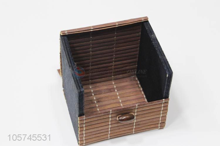 New style custom bamboo woven curtain wooden jewelery box