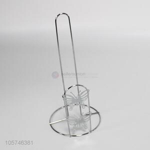 Good quality silver iron butterfly paper towel holder