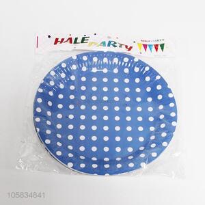 Factory New Design High Quality Custom Printed Disposable dot Paper Plate