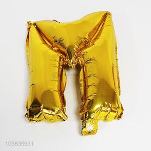Cheap price golden aluminum foil letter balloon M