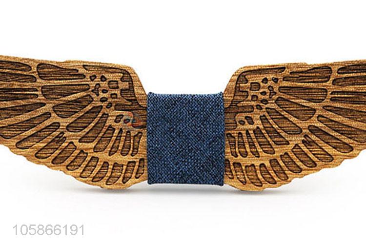 New Advertising Butterfly Shape Wood Bow Tie for Men