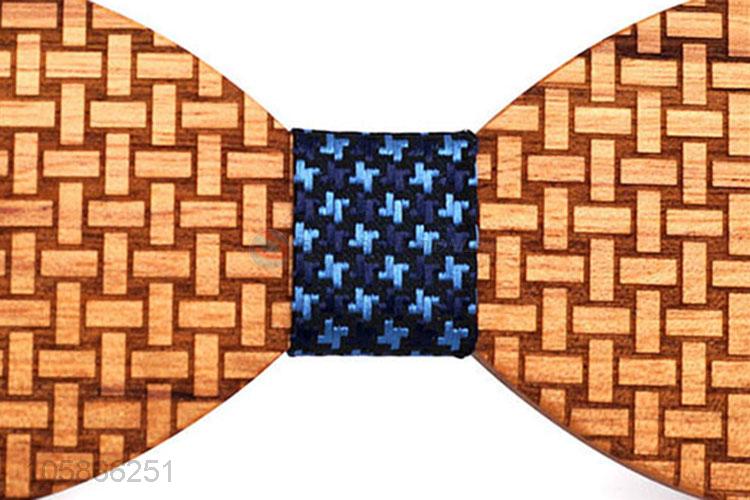 Cheap Professional Wedding Suits Wooden Bow Tie