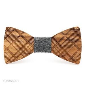 Best Popular Simple Men's Suit Wooden Bow Tie