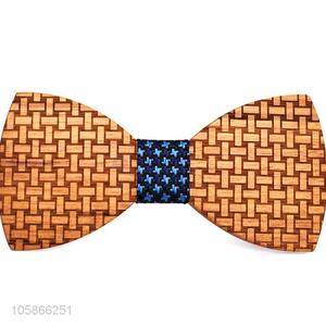 Cheap Professional Wedding Suits Wooden Bow Tie