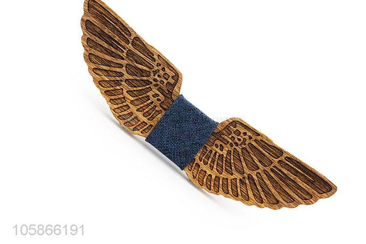 New Advertising Butterfly Shape Wood Bow Tie for Men
