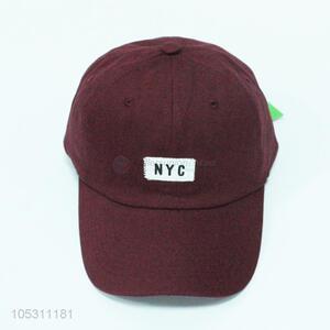 Wholesale Top Quality Wine Red Color Hat for Man